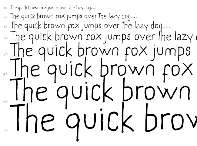 Marivi handwriting font waterfall